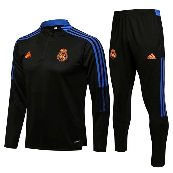 Sweatshirts Real Madrid 2022 Schwarz Blau Günstige Fußballtrikots